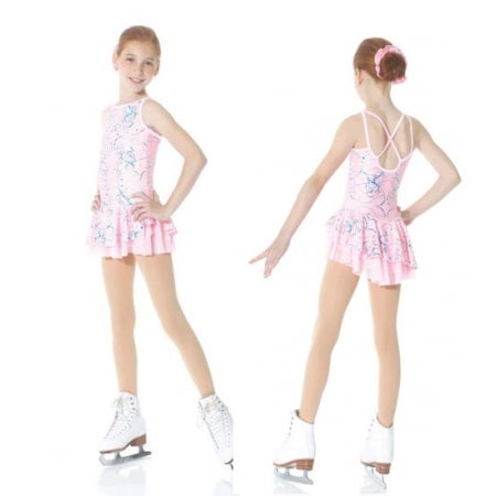 Kids Ice Skating Dresses Mondor Pink Pattern Skate Dress 638